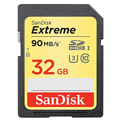 SanDisk Extreme 32GB SDHC bis zu 40 MB/Sek, Class 10, U3 Speicherkarte