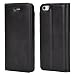 Produktbild Mulbess Ledertasche im Ständer Book Case für Apple iPhone SE und iPhone 5 / 5s Tasche Hülle Leder Etui,Schwarz