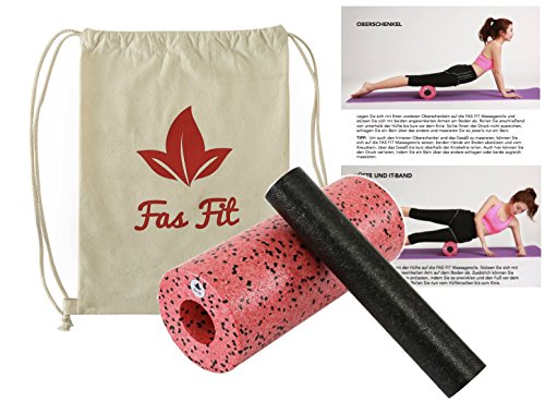 Faszien Fitness Sets: Faszienrolle + Mini-Rolle (+ Duoball + Faszienball) + Baumwoll-Turnbeutel + 16seitiges Trainingsheft in Farbe + eBook