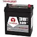 Produktbild Tokohama Asia Japan Autobatterie 12V 38AH 320A/EN + Plus Pol Rechts Dünnpol 53520 35Ah