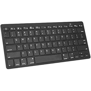 OMOTON Ultra-Slim Bluetooth Keyboard for Apple iPad Air, iPad Mini, iPad Pro and other iOS Devices, Apple Edition, Black
