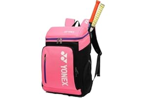 YONEX Mochila deportiva de gran capacidad de calidad, bolsa de raqueta con múltiples compartimentos para bádminton y tenis, compartimento separado para zapatos.