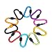 Produktbild 10 PCS D-Ring Verschluss Karabiner, Silingsan Schlüsselanhänger Frühling Clip Lock Aluminium Clip Haken Super-handliche Frühlingsschnalle Sport-Tool zum Reisen Wandern Klettern Außenbereich