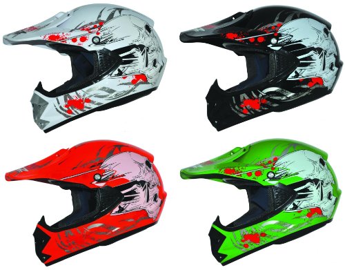 ATO-Helme Kids Pro Kinderhelm Crosshelm Schutzhelm Motorradhelm Quadhelm Kinder Cross BMX Helm (S 53/54cm, Schwarz)