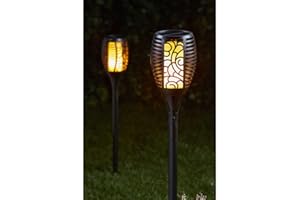 SMART SOLAR Smart Garden SOLAR FLAMING TORCH WITH COOL FLAME TECHNOLOGY (ONE PACK)