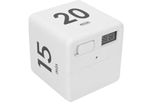 DIOCHE Profesjonalny Minutnik Pomodoro, Salon Kosmetyczny Flip Timer Zarządzanie Czasem, Produktywność Trening Klasa dla Uczniów Nauka Ustawienia Zarządzania (15 20 30 60 Minut)