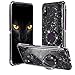 Produktbild Caler Hülle Kompatibel mit Huawei P20 Lite Handyhülle Glitzer Handy Ring 360 Grad Ständer,Bling Glänzend Strass Diamant,9H Gehärtetem Marmor Glas Rückseite Slim Dünn Kratzfest Shell Case