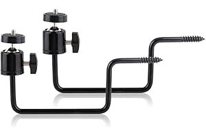 WILDGAMEPLUS Pack 2 Stück M5 Baum 1/4 Zoll Schraubbefestigung Stahlhalter Ständer Stick für Waldwegkameras & Nachtsicht & Solarpanel-Ladegerät WG-2M5