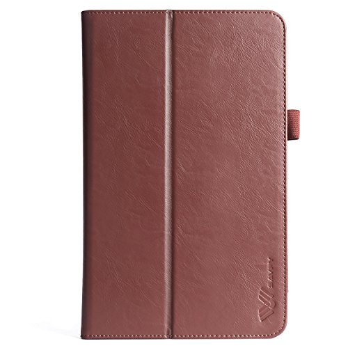 SAVFY Samsung Galaxy Tab A 10.1 Hülle 2016 T580N/ T585N Schutzhülle Auto Sleep Wake up Funktion Case Smart Cover mit Handschlaufe, Kartensteckplätze für Tab A 10.1 Zoll braun - 3