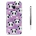 Produktbild Grandoin Galaxy S9 HandyHülle, Süßes Muster Transparent Ultra Dünn Weiche TPU Silikon Schutz Handy Hülle Handytasche HandyHülle Etui Schale Schutzhülle Case Cover für Samsung Galaxy S9 - Panda