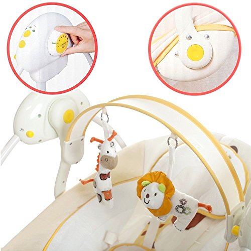 Elektrische Babyschaukel Automatische Baby Wiege Wippe Little World Dreamday creme - 2