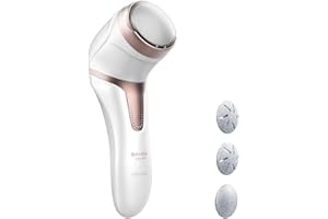 Cecotec Bamba SkinCare Elektryczny pilnik do stóp, akumulator litowy, czas pracy 100 minut, funkcja ssania i zbiornika, 2 tryby, w zestawie 3 dyski o różnych gramach