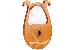 Acesunny Lyre Harp mogano High Hardness 16 corde per accordatura, pickup vintage, arpa in legno di mogano, regalo per chiavi di accordatura (#C)