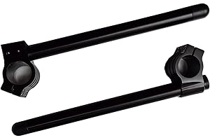 HYEPIVOT 43mm Clip ons Handlebar Fork Tube 43mm cafe Racer Motorcycle handlebars bars 7/8", 43 mm Clip on Assembly
