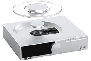 S.M.S.L SMSL PL200T CD Player MQA-CD Digital Turntable Hi-Fi Decoder 32bit/768kHz DSD512 Optical/Coaxial/I²S/AES Output Professional Clock Input Home/Studio Audio System Transparent Dust Cover