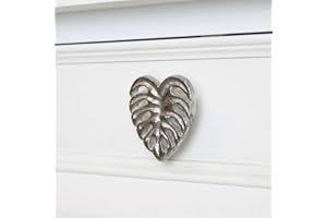 Melody Maison Silver Monstera Leaf Drawer Knob