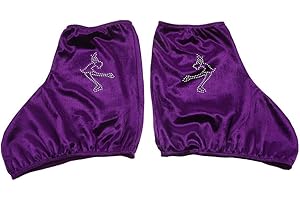 Happyyami Fundas Elásticas para Patines De Hielo Cubiertas De Poliester para Botas De Patinaje Artístico Y Hockey Ajustables para Niños Y Adultos 7.87X5.90 Pulgadas