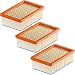 Produktbild 1-10 Stück Flachfilter für KÄRCHER - ersetzt original Filter wie 2.863-005.0 für MV 4 5 6 P Premium (WD6, WD 6 Premium, 3 Filter)