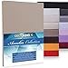 Produktbild DecoKing 10020 Jersey Spannbettlaken Microfaser Spannbetttuch Beige Boxspringbett Amelia, Mikrofaser, Cappuccino, 120x200-140x200