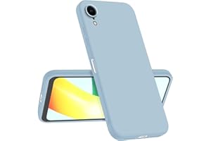 Longstong Custodia Compatibile con iPhone XR (6.1"), Sottile Antishock Personalizzata Design Minimalista - Blu fumo