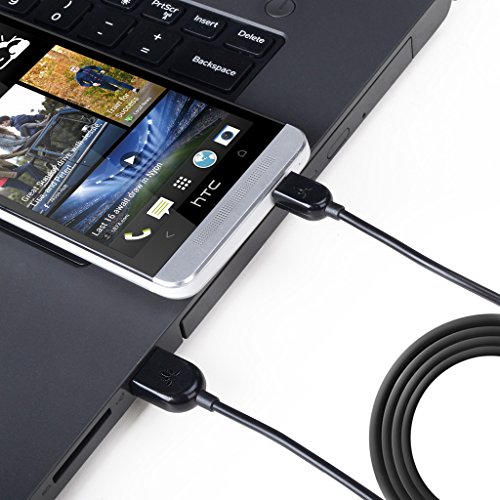Avantree 4er Packung Micro USB Kabel (ein Schlüsselanhänger, 6.6ft, 3.3ft, 1ft) Kurz, Lang, Sync-und Ladekabel für Android, Samsung, HTC, Sony Handys. - 4