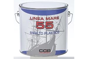 CGB SMALTO PLASTICO URETANICO BRUSOLMARE PER NAUTICA FERRO LEGNO PLASTICA (71 Bianco Ghiaccio)