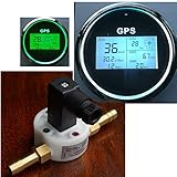  Benzin Durchflussmesser GPS Tacho Boot Liter pro Stunde/Km pro Liter Kompass