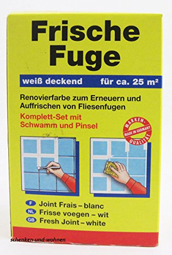 Pufas Frische Fuge Set 250 ml Frische Fuge weiss, 1 Schwamm,1 Pinsel 1,000 ST