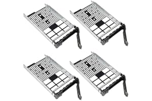Heretom 4-Pack 3.5INCH SAS SATA F238F 0F238F Hard Drive Caddy Tray Sled For Dell Poweredge R730 R720 R710 T710 R630 T620 R610 T610 R520 R420 R410 R320 R310 MD1400 MD3400 MD3600