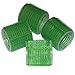 4 EXTRA LARGE GREEN SOFT VELCRO PLASTIC FOAM CURLERS STYLING ROLLERS HAIR HAIRDRESSING