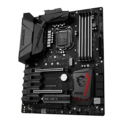 MSI Intel Z270-GAMING-M5 7th/6th Gen USB2 Motherboard - Black (Intel Core i3/i5/i7 Processor, LGA 1151, Dual Channel DDR4, USB 3.1, PCI-E 3.0, PCI-E x1, Sata 6 GB)