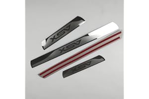 SANQIUTOU Auto Einstiegsleisten Schutz für Mitsubishi ASX 2010-2024, TüRschweller Schutz Leisten Schwellerleisten Interieur Ladekantenschutz Edelstahl Material, 4 Stück