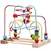 YIXIN Wooden Classic Toy Fruit Circles Bead & Wire Maze Roller Coaster Early Education Toys for Kids, for 2yrs+