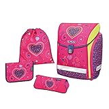 schulranzen pink türkis 1 Stück, Motiv Pink Hearts Herlitz Schulranzen Midi Plus Set, 38 cm, Pink Hearts