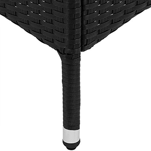 PolyRattan Sitzgruppe 4+1 STAPELBAR Gartenmöbel Lounge Sitzgarnitur Garten Gartenset Essgruppe Rattan