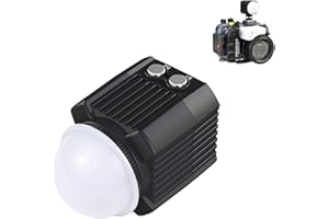 Fututech 60 m Unterwasser-Fülllicht, LED, 2000 lm, wasserdicht, IPX8, für GoPro Hero9, Hero8, Hero7, 6, 5, für Insta360, One R, DJI Osmo Action