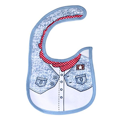 Lätzchen-Set „Babysaurus & Freunde“, bestickt, Klettverschluss, vollständig gefüttert mit Wasserdichter Beschichtung auf der Innenseite, 100% Baumwolle, einheitsgröße – Grün, Blau, Weiß, Baumwolle, bestickt, Lätzchen 4 Stück Geschenk-Set, Super Saugfähig, Süße Neugeborenen-Lätzchen, Designs: Krokodil, Elefant und Giraffe - 4