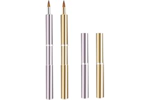 Unaone 2 PCS Lip Brush for Lipstick, Portable Retractable Lip Brush Applicators for Lipstick Lip Gloss Lip Concealer Makeup Brushes Tool