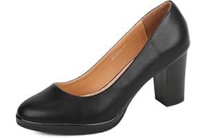 QUEEN HELENA Scarpe con Tacco Basso Décolleté Chiuse Eleganti Donna ZM9612