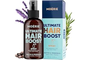 Moerie Ultimate Mineral Hair Growth Spray – For Longer, Thicker, Fuller Hair - with Biotin & Caffeine - Vegan Hair Products – Paraben Free – All Hair Types – Reverse Hair Loss - 1 month supply