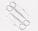1 Set of Silver Professional Remove Blackheads Pins and Earpick Stainless Steel Straight/ Bend Acne Tweezers Curved Blemish Extractor Tool With Black Zipper Bag for Ear Cleaning Service and Acne Zit(8Pcs)