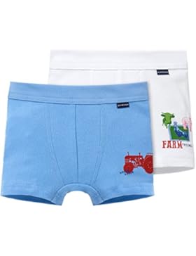 Schiesser Jungen Boxershorts 2pack Hip Shorts