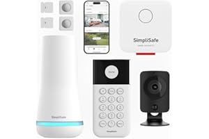 SimpliSafe Home Security System | 8 Piece Home Alarm System with Entry & Motion Sensors, Bellbox & HD Indoor Security Camera - Optional Professional Monitoring - Compatible with Alexa