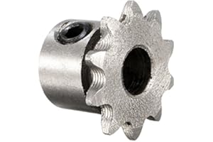 EsportsMJJ 8mm Alesaggio 10 Denti Metal Gear Catena del Rullo del Motore Pignone