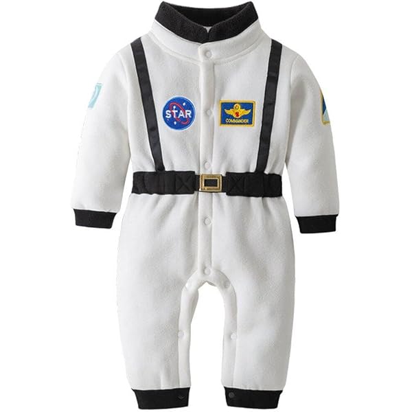 Costume Astronaute Enfant Bébé Fiestas Guirca - Combinaison Spatiale Blanc Et Noir 18-24 Mois