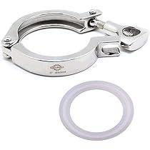 Guarnizione In Silicone Sanitario Per Tri Clamp Sight Glass - ID 28-500mm, Bianco, Spessore Variabile - Per Homebrew E Birra