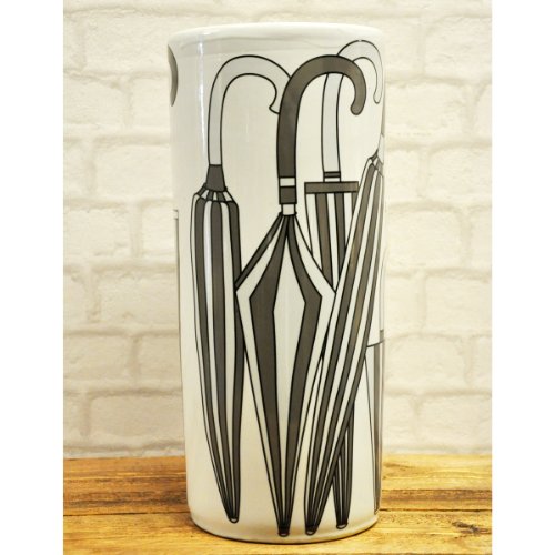 Black & White Retro Umbrella Stand