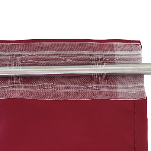 Gözze Verdunkelungsvorhang, Blickdicht, 140 x 255 cm, Tessin, Bordeaux, 81359-33-4045 - 4