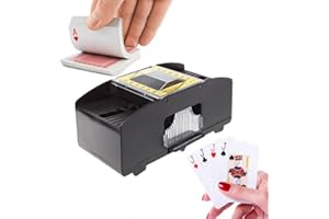 SUCCEASY Card Shuffler, Automatic Poker Card Shuffler Machine 2 Deck, Card Shuffler Electric Shuffling Machine for Home Party Club Poker Game, Cards Playing Tool Accessories