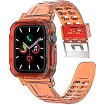 Transparent Silicone Neon Watch Band \u0026 Case (38/40 mm) Fluorescent  Shockproof For Apple Watch Series 6/5/4/3/2/1/SE - Orange: Buy Online at  Best Price in Egypt - Souq is now Amazon.eg
